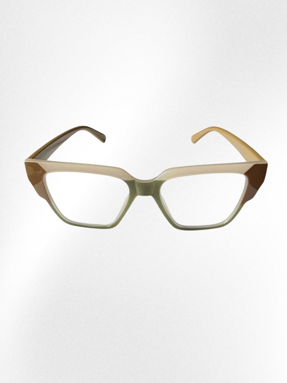 Color Block Plastic Glasses AOOLIA